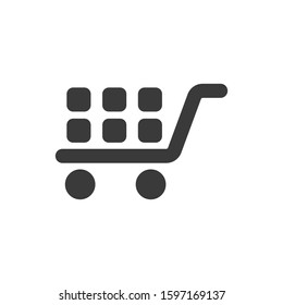 Shopping cart icon vector logo symbol illustration EPS 10