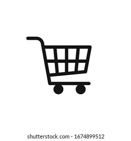 icono del carro de la compra logotipo vectorial plantilla en estilo plano moderno
