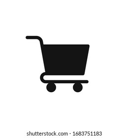 shopping cart icon vector logo template in trendy flat style