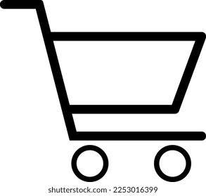 shopping cart icon vector logo template Design line vector