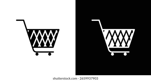 Shopping cart icon Vector Logo Template for graphic and web design.