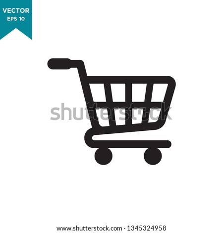 shopping cart icon vector logo template