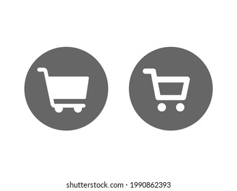 Juego de vectores de icono del carro de la compra. Comercio electrónico