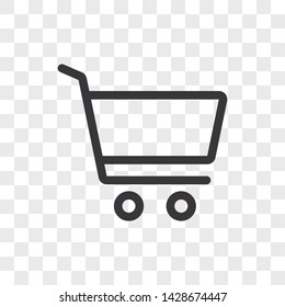 Shopping cart icon vector. Simple shopping cart sign in modern design style for web site and mobile app. EPS10
