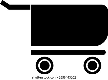 Shopping Cart icon. vector Simple modern icon design illustration.
