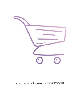 Shopping Cart icon vector stock illustration