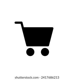 Shopping cart icon vector. Supermarket illustration sign. Shopping symbol or logo.
