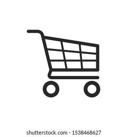 Shopping cart icon vector symbol illustration EPS 10