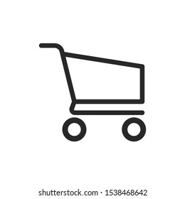 Shopping cart icon vector symbol illustration EPS 10