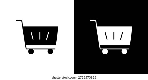 Vector de icono de Carrito de compras, símbolo, ilustraciones de logotipo