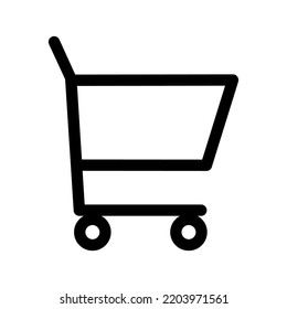 Shopping cart icon vector, trolley cart sign,market symbols