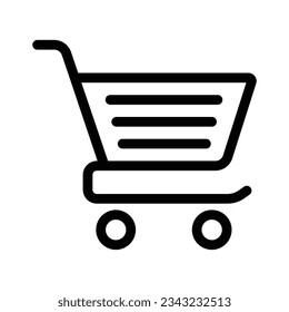 Shopping Cart Icon Vector, Shopping Trolley Icon, Shopping Cart Logo, Container For Goods And Products, Economics Symbol Design Elements, Basket Symbol Silhouette, Retail Design Elements