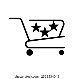 Vector De Icono De Carrito de compras, Icono De Carro De Compras, Logotipo De Carrito de compras, Contenedor Para Bienes Y Productos, Elementos de diseño De Símbolo Económico, Cesta.