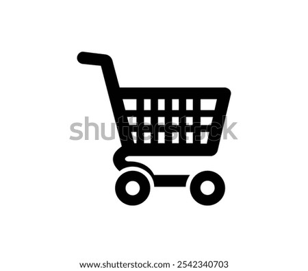 Shopping Cart Icon Vector, Shopping Trolley Icon, Shopping Cart Logo, Container For Goods And Products, Shopping cart icon for apps and websites, Economics Symbol Design Elements, Basket.