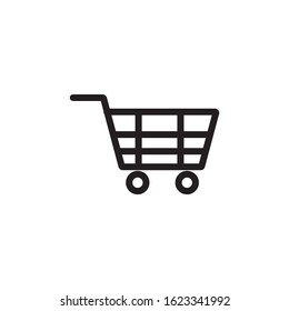 Shopping cart icon vector for web design e-commerce web or online shop