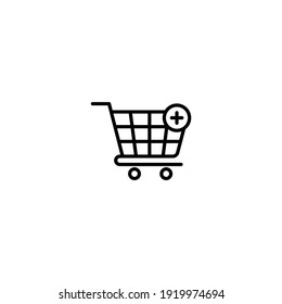 Shopping cart icon vector for web, computer and mobile app