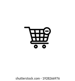 Vector de iconos de carrito de compras para web, computadora y aplicación móvil
