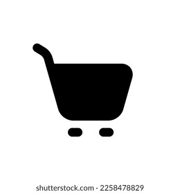 Shopping cart icon vector for web or mobile app