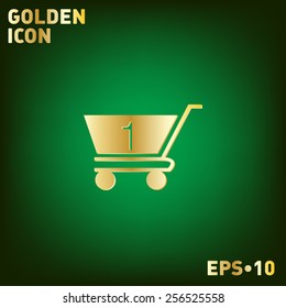 shopping cart icon. vextor illustration. cart online store, Internet shop. basket shopping