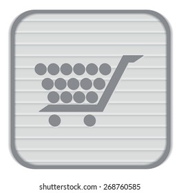 shopping cart icon. vextor illustration. cart online store, Internet shop. basket shopping