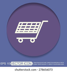 shopping cart icon. vextor illustration. cart online store, Internet shop. basket shopping