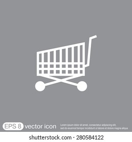 shopping cart icon. vextor illustration. cart online store, Internet shop. basket shopping