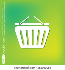 shopping cart icon. vextor illustration. cart online store, Internet shop. basket shopping