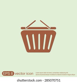 shopping cart icon. vextor illustration. cart online store, Internet shop. basket shopping