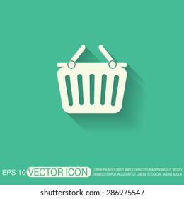 shopping cart icon. vextor illustration. cart online store, Internet shop. basket shopping