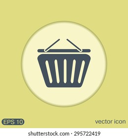 shopping cart icon. vextor illustration. cart online store, Internet shop. basket shopping