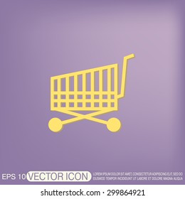 shopping cart icon. vextor illustration. cart online store, Internet shop. basket shopping