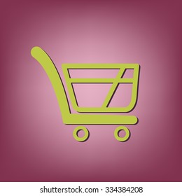 shopping cart icon. vextor illustration. cart online store, Internet shop. basket shopping