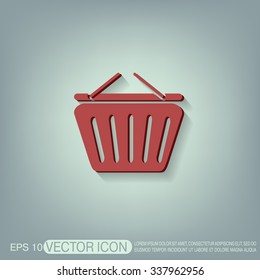 shopping cart icon. vextor illustration. cart online store, Internet shop. basket shopping