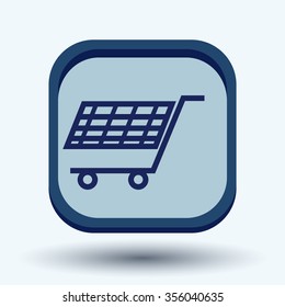 shopping cart icon. vextor illustration. cart online store, Internet shop. basket shopping