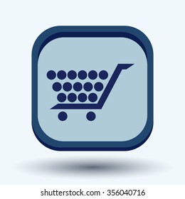 shopping cart icon. vextor illustration. cart online store, Internet shop. basket shopping