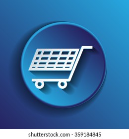 shopping cart icon. vextor illustration. cart online store, Internet shop. basket shopping