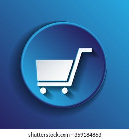 shopping cart icon. vextor illustration. cart online store, Internet shop. basket shopping