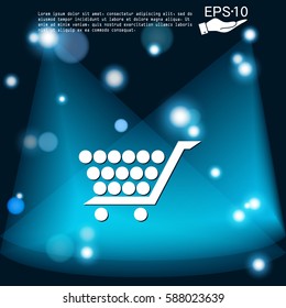 shopping cart icon. vextor illustration. cart online store, Internet shop. basket shopping