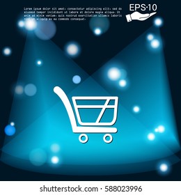 shopping cart icon. vextor illustration. cart online store, Internet shop. basket shopping