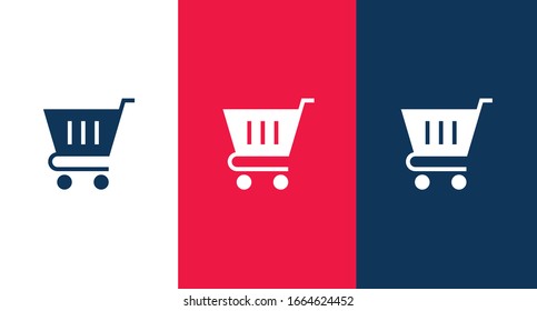 Shopping cart icon for web and mobile