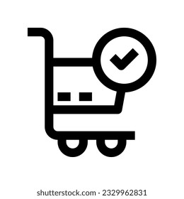 shopping cart icon for your website, mobile, presentation, and logo design.