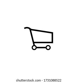 Shopping cart icon.Buying goods online.Market symbol