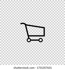 Shopping cart icon.Buying goods online.Market symbol