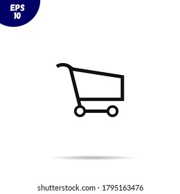 Shopping cart icon.Buying goods online.Market symbol