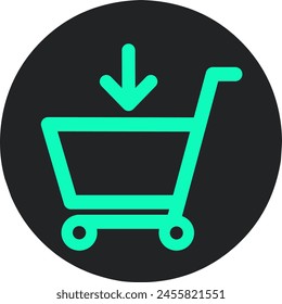 shopping cart icon,cart vector data illustration.stock illustration