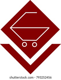 Shopping Cart icon.Flat design