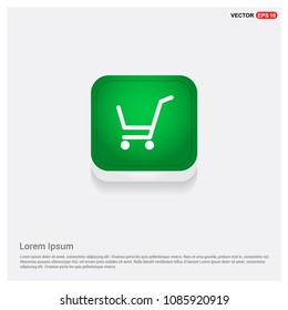 Shopping Cart iconGreen Web Button