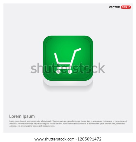 Shopping Cart iconGreen Web Button