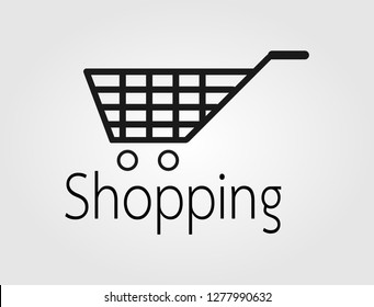 Shopping cart icon.logo design