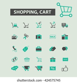 shopping cart icons
